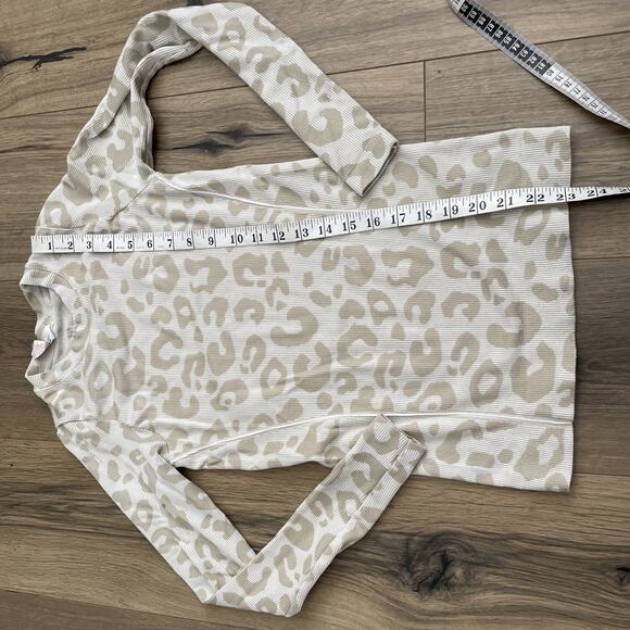 Sweaty Betty White Cream Glisten Seamless Long Sleeve Top Size UK XS US 4 - Picture 9 of 16